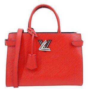 Louis Vuitton  Twist Epi Leather Tote Bag Red